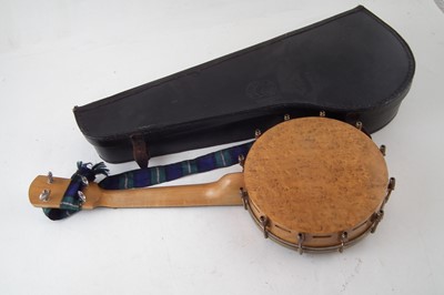 Lot 20 - Windsor Whirle Banjolele or ukulele banjo with original case.