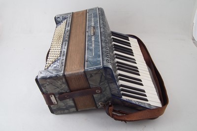 Lot 53 - Hohner Verdi III piano accordion in case.