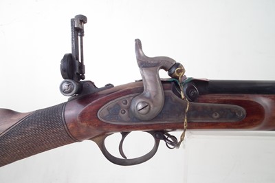 Lot 55 - Parker Hale .451 two band volunteer Enfield percussion rifle.