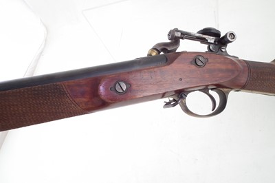 Lot 55 - Parker Hale .451 two band volunteer Enfield percussion rifle.