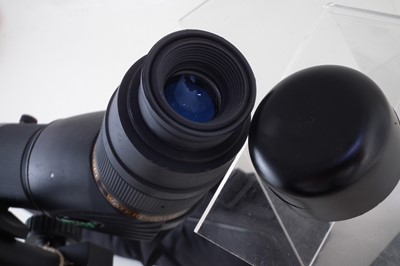 Lot 190 - Helios 20-60 x 60mm spotting scope with Opticron bipod
