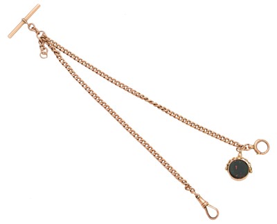 Lot 84 - An early 20th century 9ct gold Albert chain