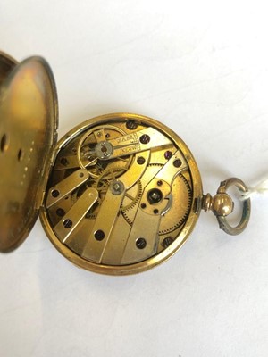 Lot 280 - An 18ct gold cased pocket watch
