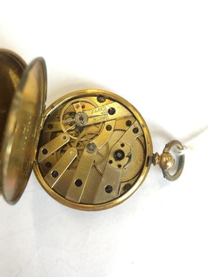 Lot 280 - An 18ct gold cased pocket watch