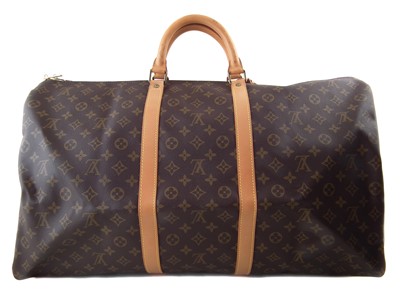 Lot 73 - A Louis Vuitton monogram Keepall 60 luggage bag