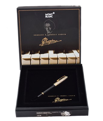 Lot 119 - Montblanc Meisterstuck  Homage to Frederic Chopin fountain pen.
