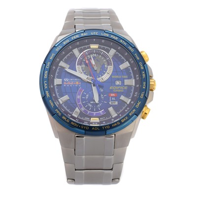 Lot 202 - A stainless steel Casio Redbull Ediface watch