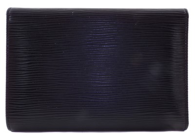 Lot 125 - A Louis Vuitton black Epi Porte-Tresor Etui Papier wallet
