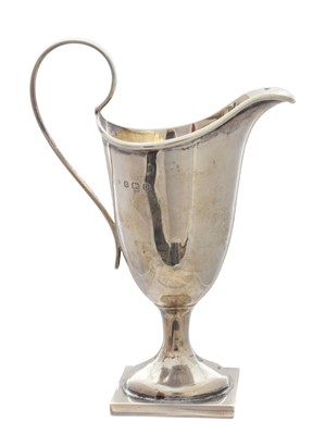 Lot 197 - A George V silver helmet shaped jug