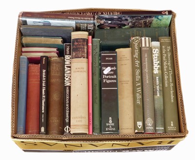 Lot 33 - A box of antique reference books.