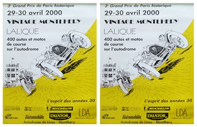 Lot 55 - Two Vintage Montlhery 2000 posters.