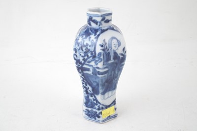 Lot 23 - Chinese hexagonal balustre vase