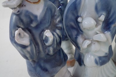 Lot 177 - Set of four Chinese export porcelain figures