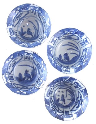 Lot 288 - Set of four Chinese Kraak bowls