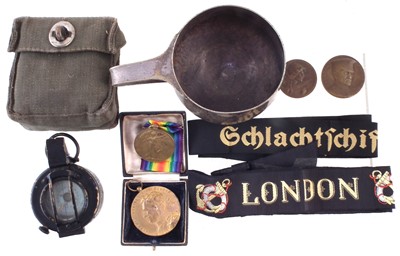 Lot 297 - Compass, Medals and related items