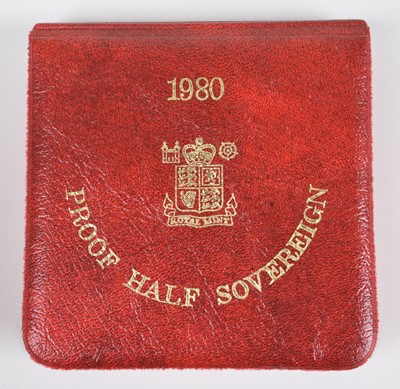 Lot 91 - 1980 Royal Mint, Proof Half-Sovereign.
