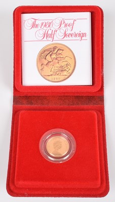 Lot 92 - 1980 Royal Mint, Proof Half-Sovereign.