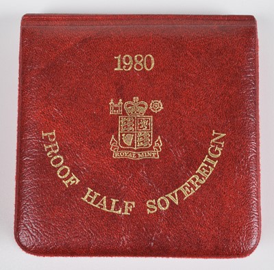 Lot 93 - 1980 Royal Mint, Proof Half-Sovereign.