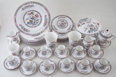 Lot 111 - Wedgwood Kutani Crane coffee and dinner ware