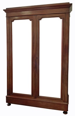 Lot 187 - Late 19th-century French mahogany armoire.