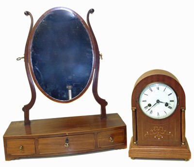 Lot 135 - Edwardian mantel clock.