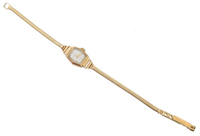 Lot 254 - A mid 20th century ladies 9ct gold Audax watch