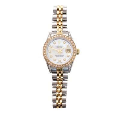 Lot 261A - A ladies steel and gold Rolex Oyster Perpetual Datejust wristwatch