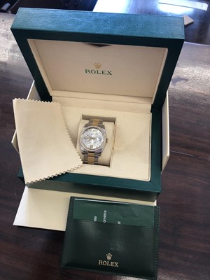 Lot 262 - A steel and gold Rolex Oyster Perpetual Datejust wristwatch