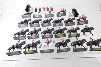 Lot 222 - Seventeen Britains mounted Life Guard toy soldiers