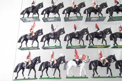 Lot 222 - Seventeen Britains mounted Life Guard toy soldiers