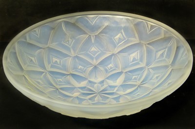Lot 77 - Andre Hunebelle, France, French pressed glass bowl.