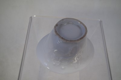 Lot 35 - Chinese blanc de chine libation cup
