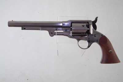 Lot 17 - Euro Arms Rogers and Spencer black powder revolver and accessories.