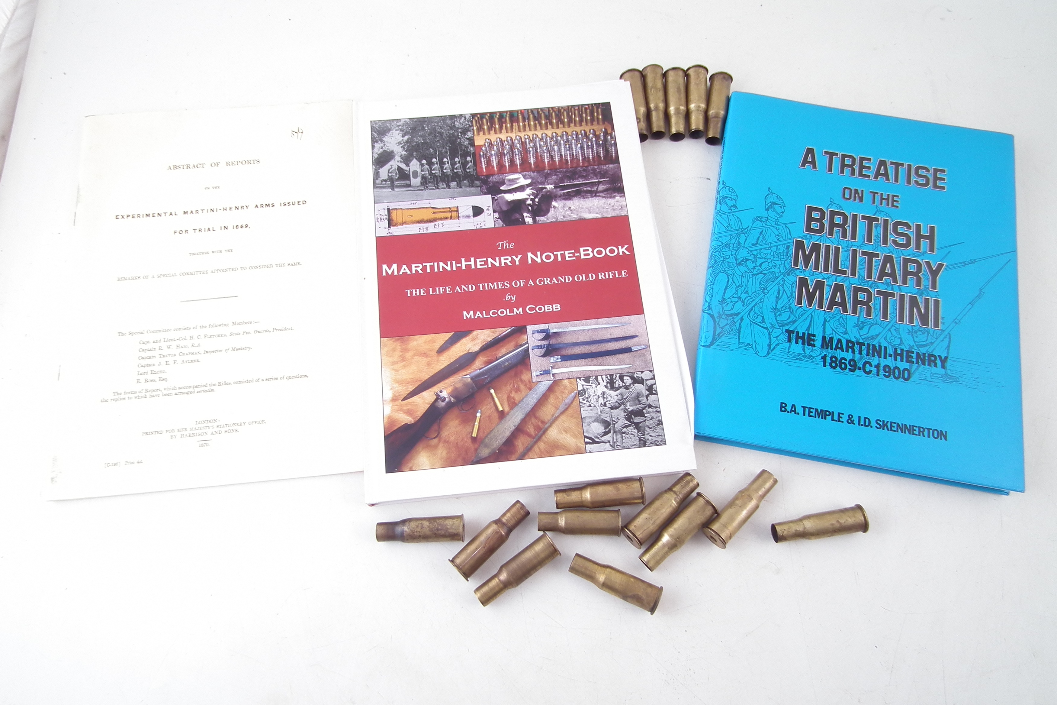 Lot 290 Three Martini Henry books and cases