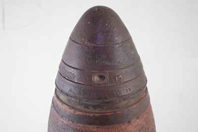 Lot 215 - 18 pounder artillery shell dated 1916