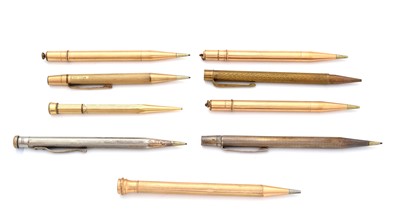Lot 109 - A selection of rolled gold and other mechanical pencils