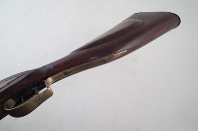 Lot 48 - South African flintlock musket with bobejaanboud butt