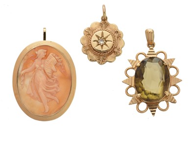 Lot 97 - Three gem-set pendants