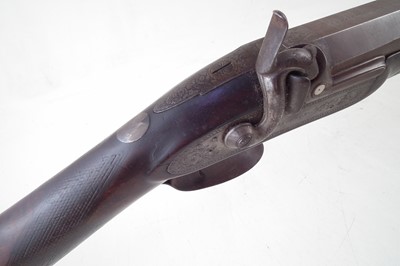 Lot 126 - English 8 bore percussion Pigeon Gun by Jackson of London