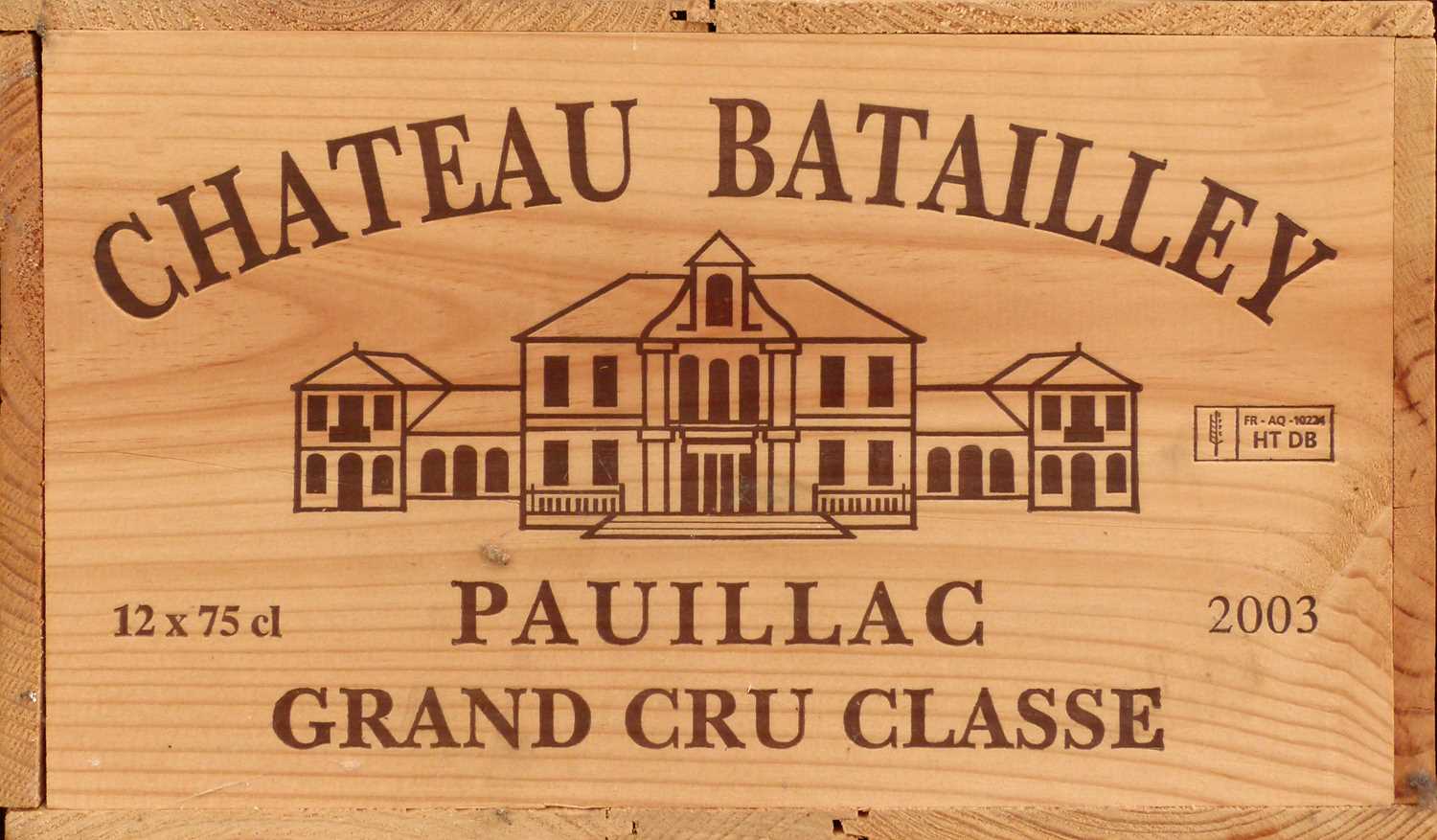 Lot 8 - 12 Bottles Chateau Batailley Grand Cru Classe Pauillac 2003 in OWC