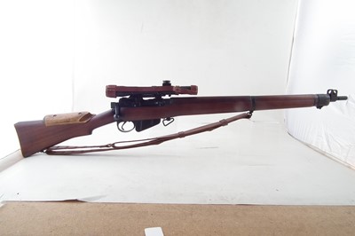 Lot 64 - 1943 BSA No.4 MkI T .303 bolt action rifle