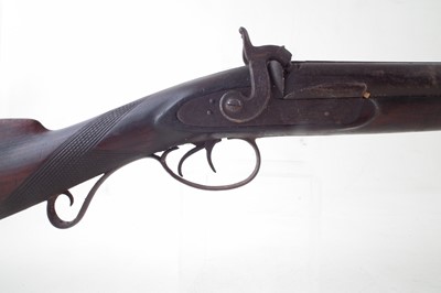 Lot 125 - Percussion double barrel shotgun