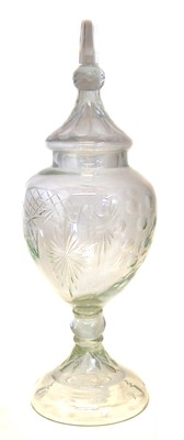 Lot 232 - Large glass apothecary jar.