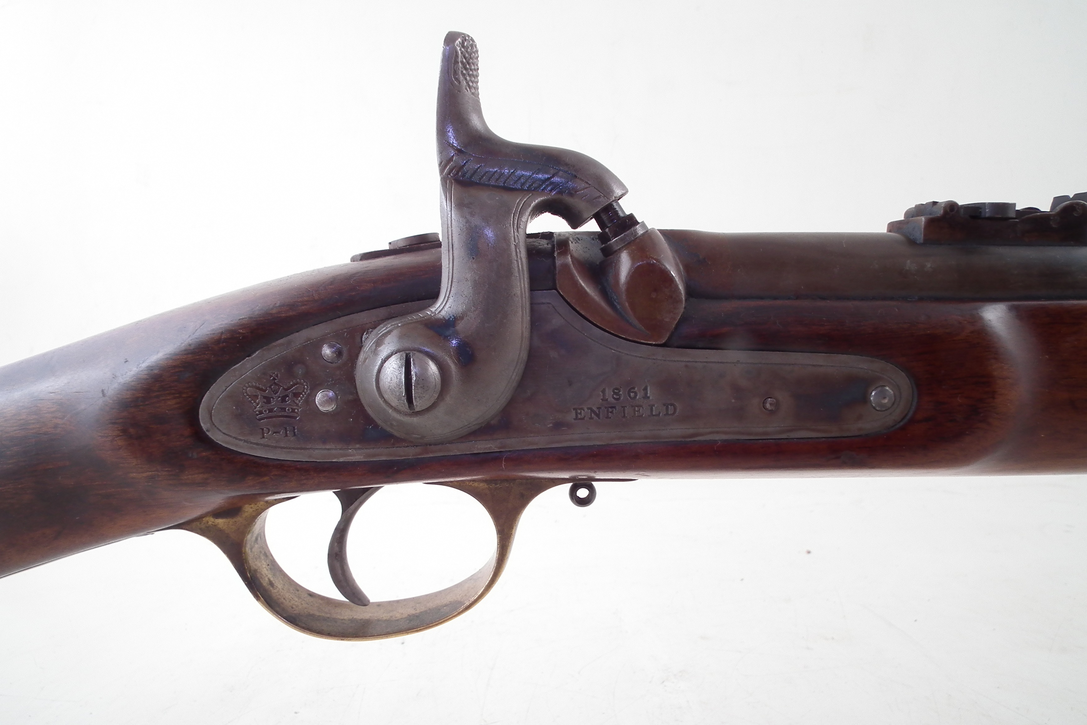 Lot 77 - Parker Hale Enfield .577 rifled carbine with