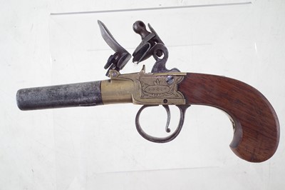 Lot 24 - Flintlock pocket pistol