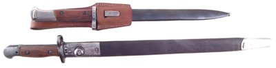 Lot 378 - British SMLE 1907 bayonet and scabbard and one other