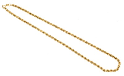 Lot 63 - A 9ct gold chain necklace