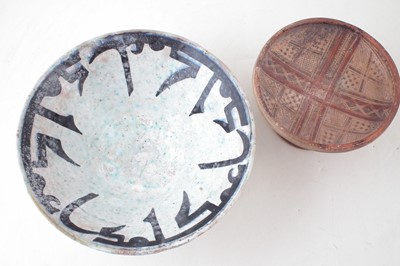 Lot 56 - Islamic bowl and a footed bowl