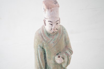 Lot 3 - Late Ming type polychrome figure of stepped base