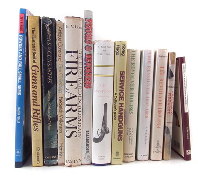 Lot 477 - Thirteen reference books relating to pistols and revolvers, and general guns